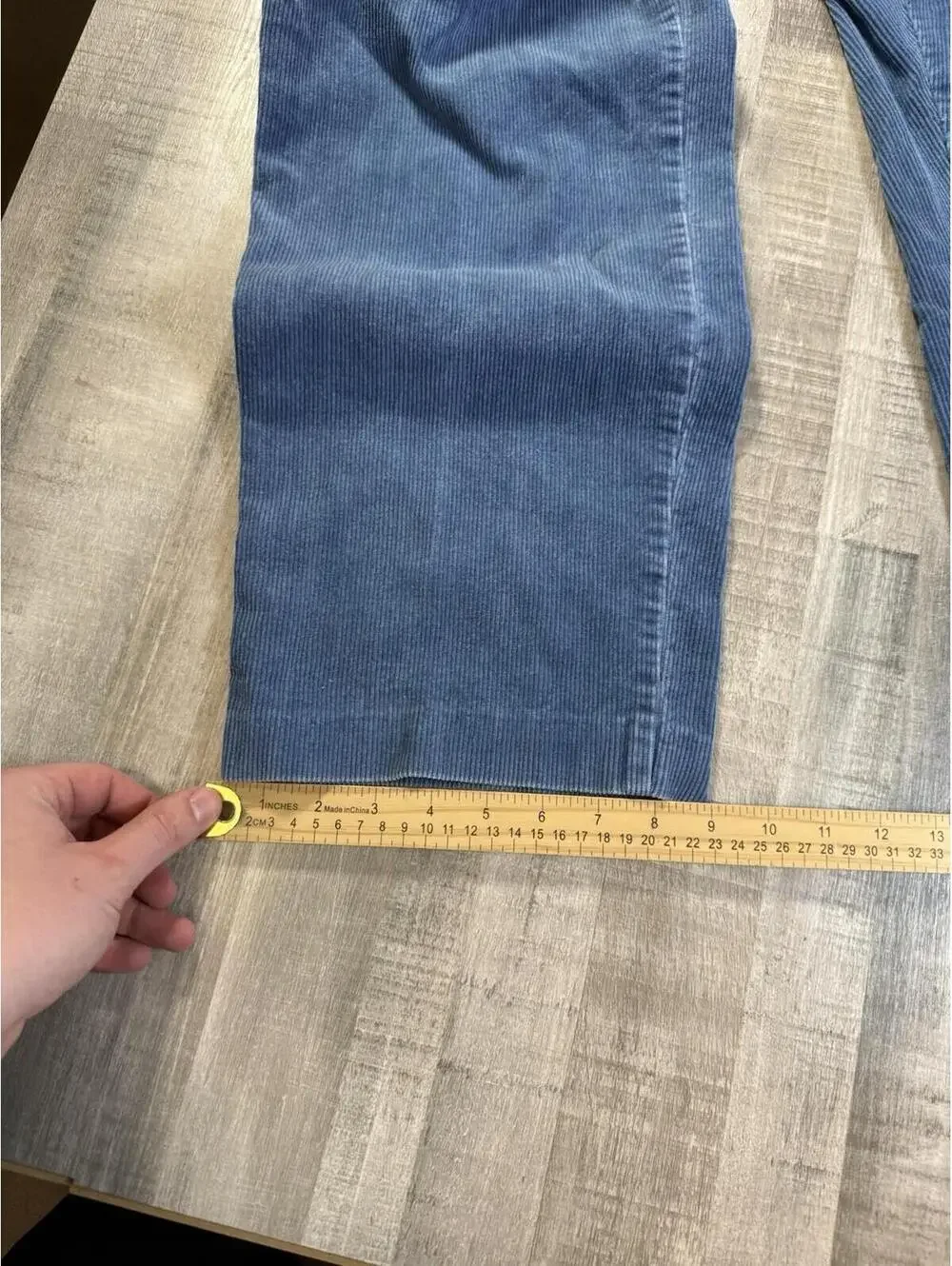 Vintage Eddie Bauer Pants Jeans‎ Blue Pleated Corduroy 90s Wide Leg Men’s 38x30